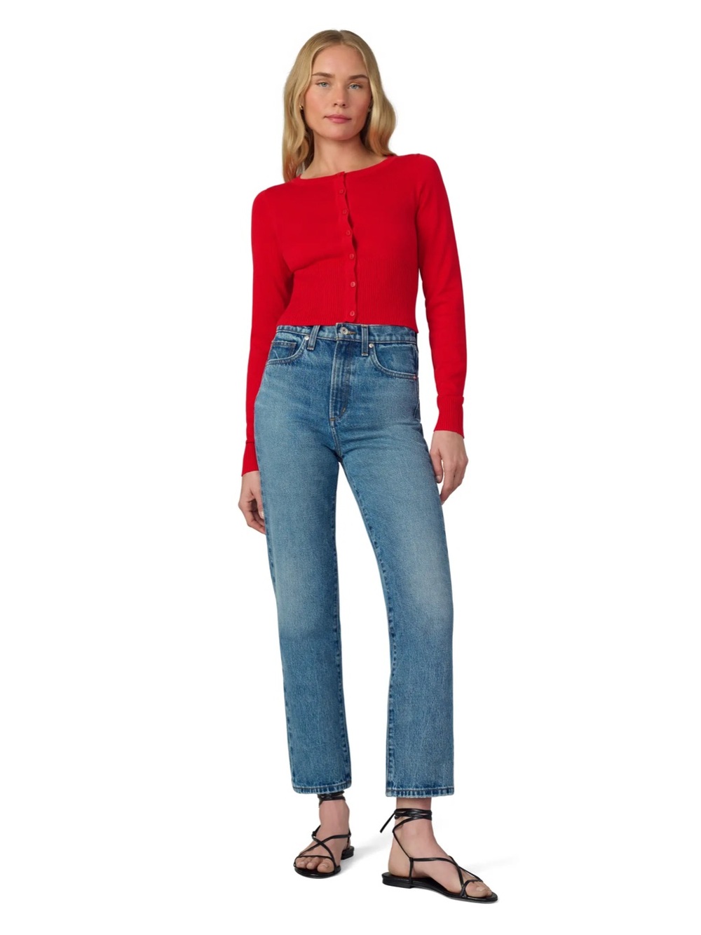 Joe’s Jeans The Margot High Rise Ankle Slim Straight Jeans Blue Size 25